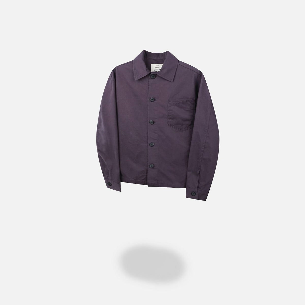 MAGNOLIA Puff Herringbone Shirt Jacket(PURPLE,BLACK) 商品画像3/9