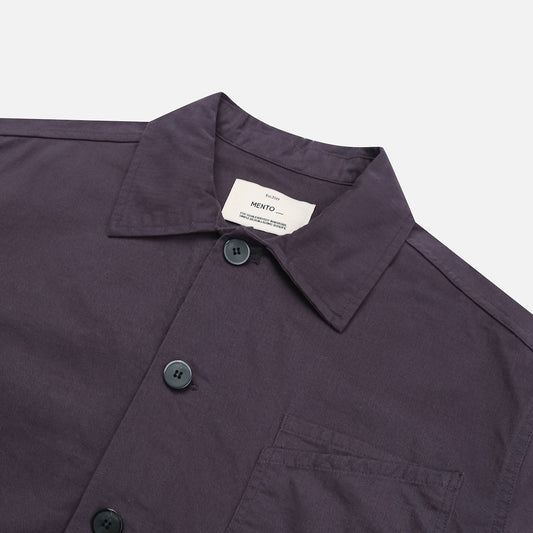 MAGNOLIA Puff Herringbone Shirt Jacket(PURPLE,BLACK) 商品画像4/9