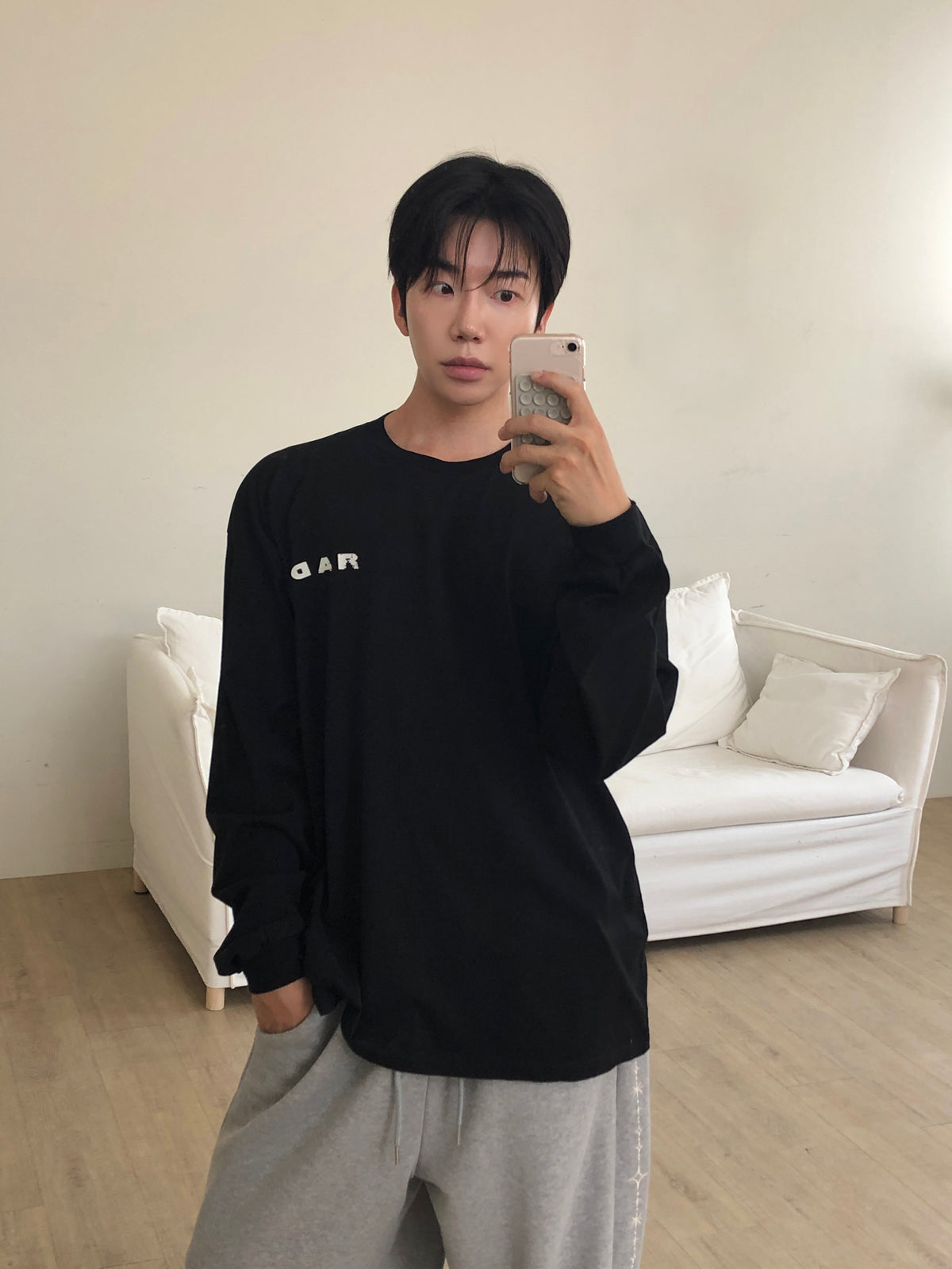 MAGNOLIA RAD Logo Long Sleeve(WHITE,CHARCOAL,BLACK) 商品画像3/39
