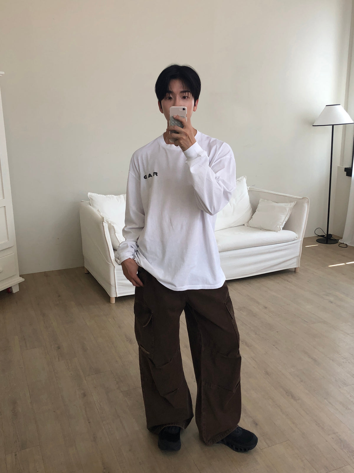 MAGNOLIA RAD Logo Long Sleeve(WHITE,CHARCOAL,BLACK) 商品画像18/39