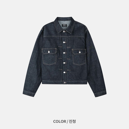 MAGNOLIA Raw Denim Trucker Jacket(DARK BLUE) 商品画像11/13