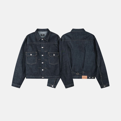 MAGNOLIA Raw Denim Trucker Jacket(DARK BLUE) 商品画像13/13