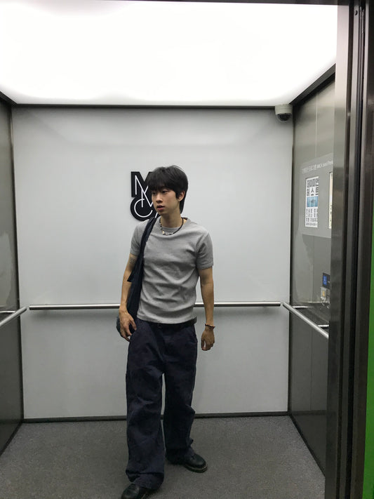 MAGNOLIA Revere Panel Wide Pants(NAVY,CHARCOAL,BEIGE) 商品画像4/7