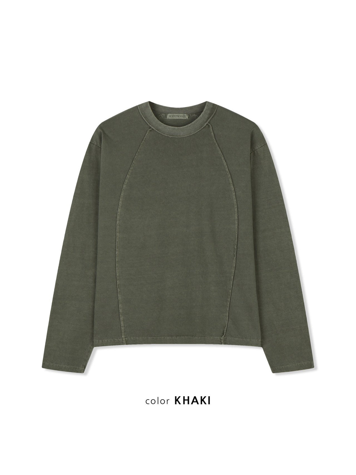 MAGNOLIA Reverse Pigment Long Sleeve Tee(KHAKI, NAVY, CHARCOAL) 商品画像12/15