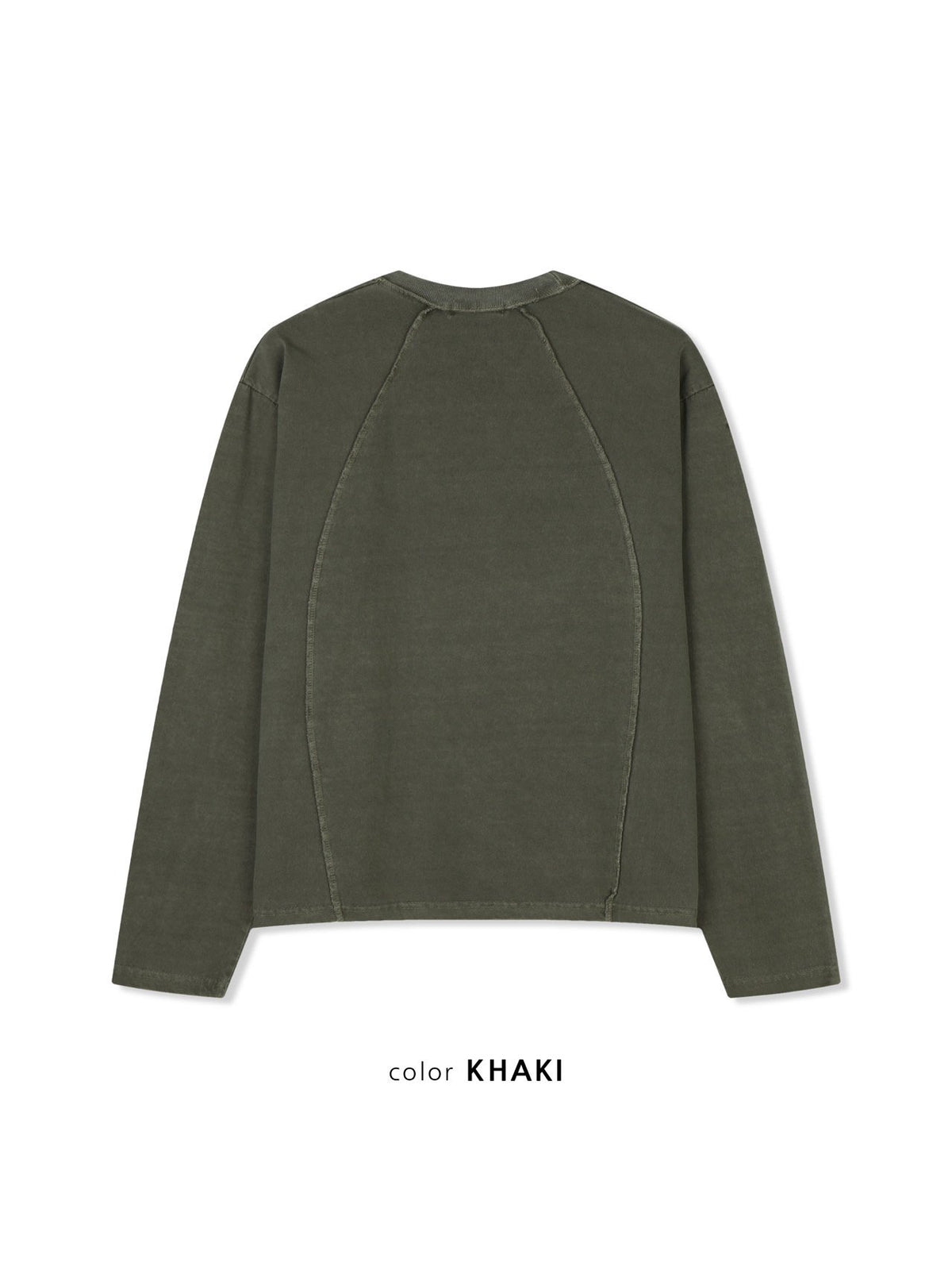 MAGNOLIA Reverse Pigment Long Sleeve Tee(KHAKI, NAVY, CHARCOAL) 商品画像13/15
