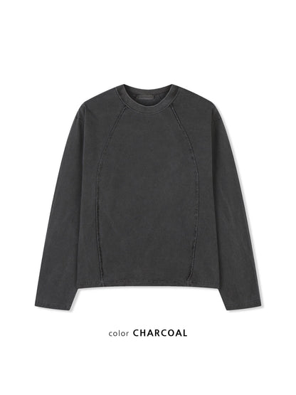 MAGNOLIA Reverse Pigment Long Sleeve Tee(KHAKI, NAVY, CHARCOAL) 商品画像15/15
