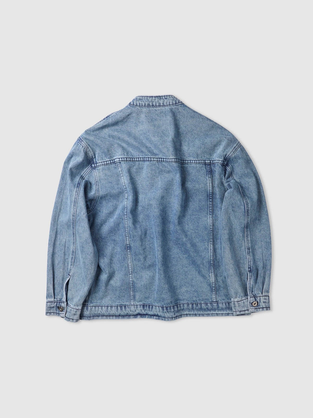MAGNOLIA Rough China Collar Denim Jacket(LIGHT BLUE) 商品画像2/10