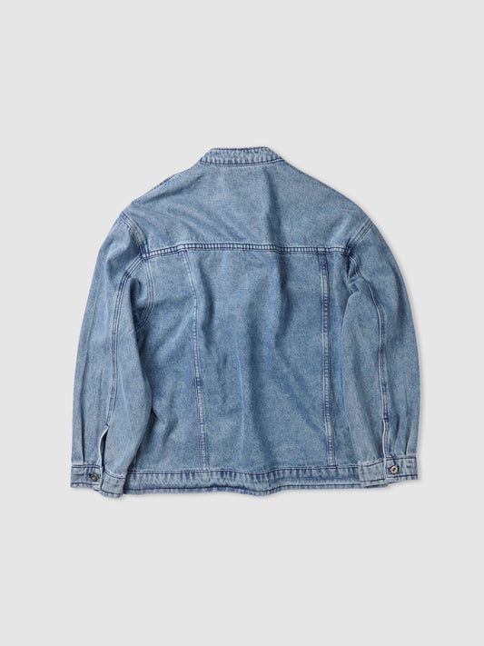 MAGNOLIA Rough China Collar Denim Jacket(LIGHT BLUE) 商品画像2/10
