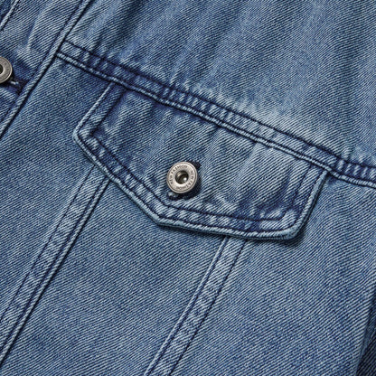 MAGNOLIA Rough China Collar Denim Jacket(LIGHT BLUE) 商品画像5/10