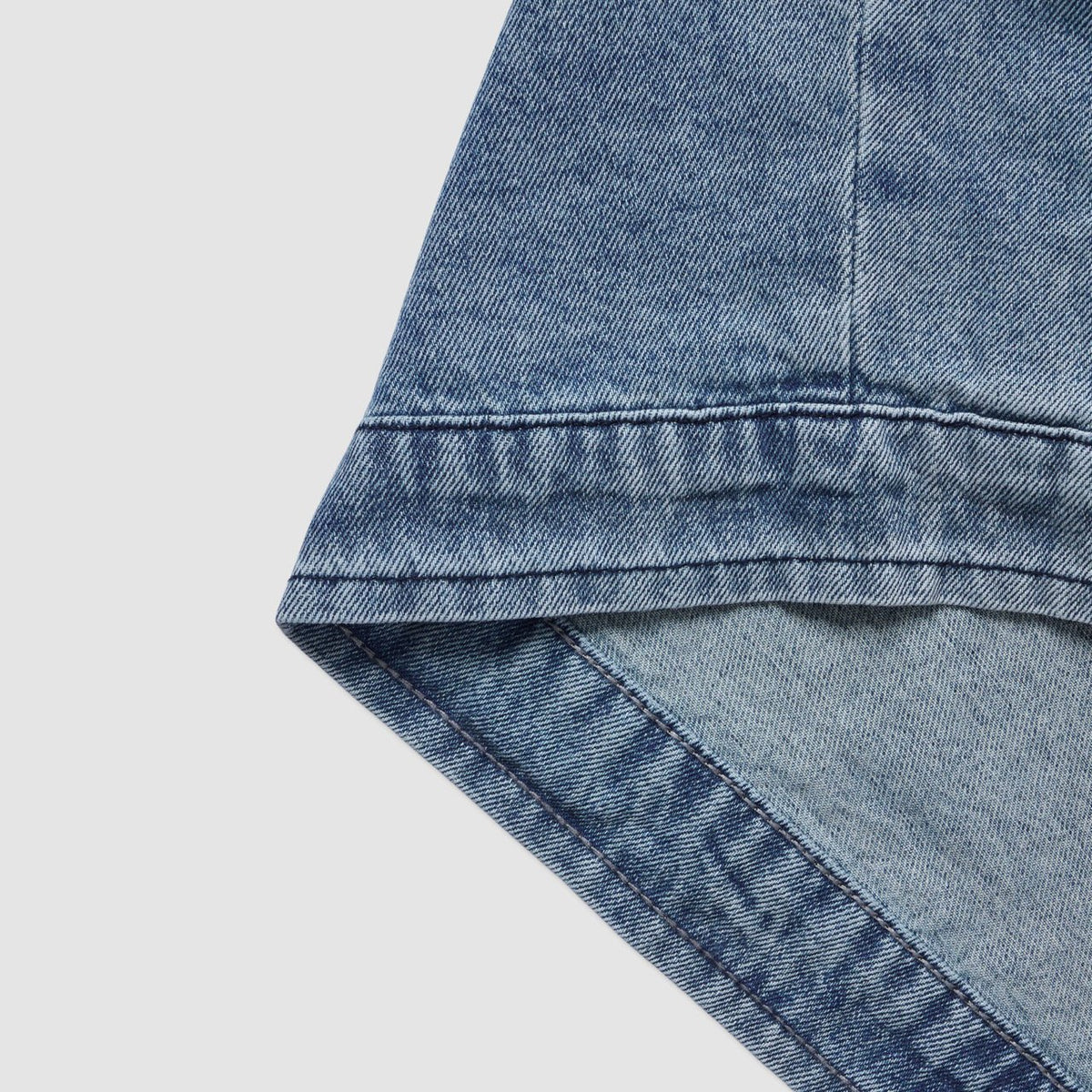 MAGNOLIA Rough China Collar Denim Jacket(LIGHT BLUE) 商品画像6/10