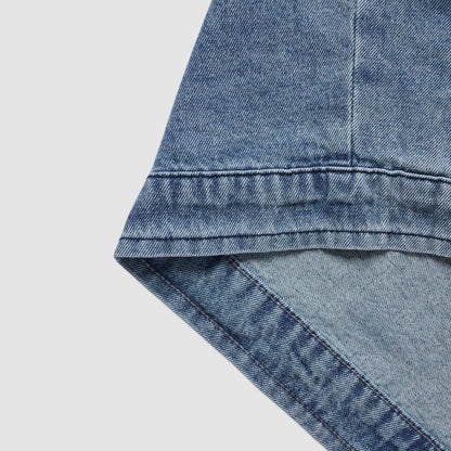 MAGNOLIA Rough China Collar Denim Jacket(LIGHT BLUE) 商品画像6/10