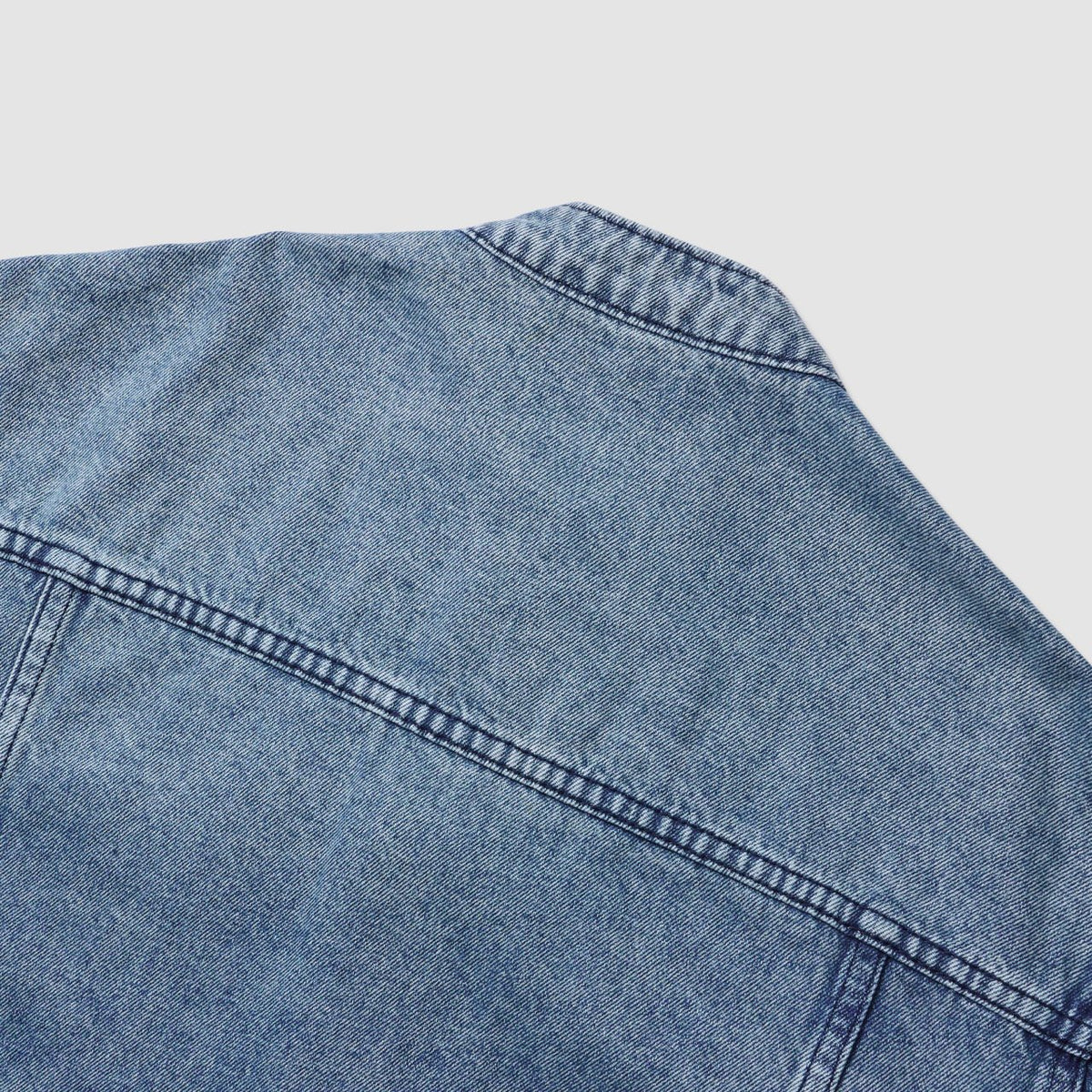 MAGNOLIA Rough China Collar Denim Jacket(LIGHT BLUE) 商品画像7/10