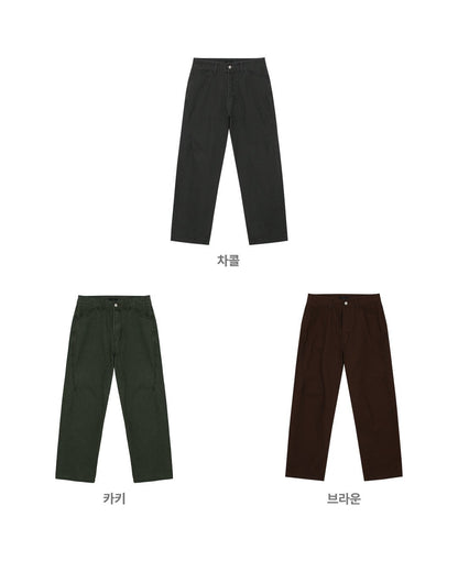 MAGNOLIA Saki Washed Cotton Pants(CHARCOAL, KHAKI, BROWN) 商品画像9/15
