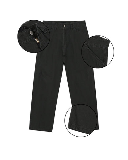 MAGNOLIA Saki Washed Cotton Pants(CHARCOAL, KHAKI, BROWN) 商品画像10/15