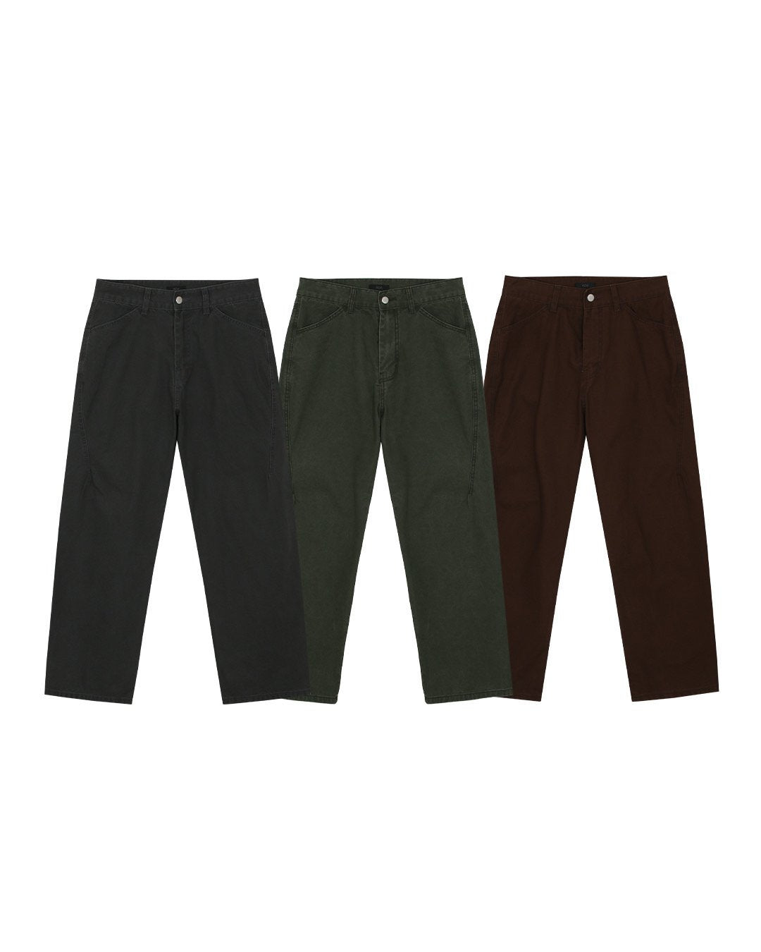 MAGNOLIA Saki Washed Cotton Pants(CHARCOAL, KHAKI, BROWN) 商品画像12/15