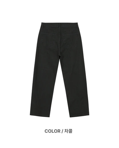 MAGNOLIA Saki Washed Cotton Pants(CHARCOAL, KHAKI, BROWN) 商品画像14/15