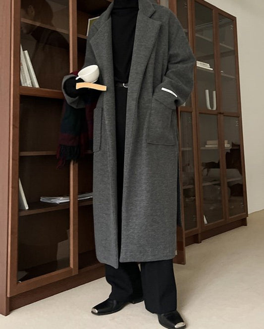 MAGNOLIA Shadow Robe Coat(BEIGE,GRAY,BLACK) 商品画像3/13