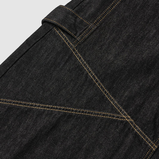 MAGNOLIA Side Strap Curved Denim Pants(DEEP BLACK) 商品画像5/11