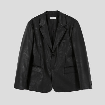 MAGNOLIA Sierra Leather Blazer(BLACK) 商品画像1/17