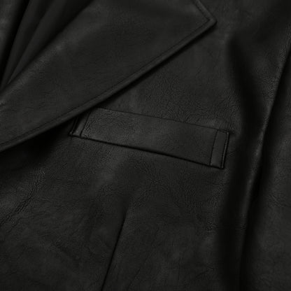 MAGNOLIA Sierra Leather Blazer(BLACK) 商品画像12/17