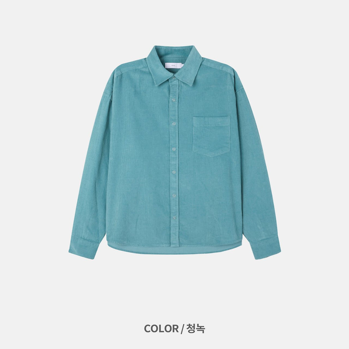 MAGNOLIA Snap Corduroy Shirt(IVORY,TEAL,NAVY) 商品画像4/11