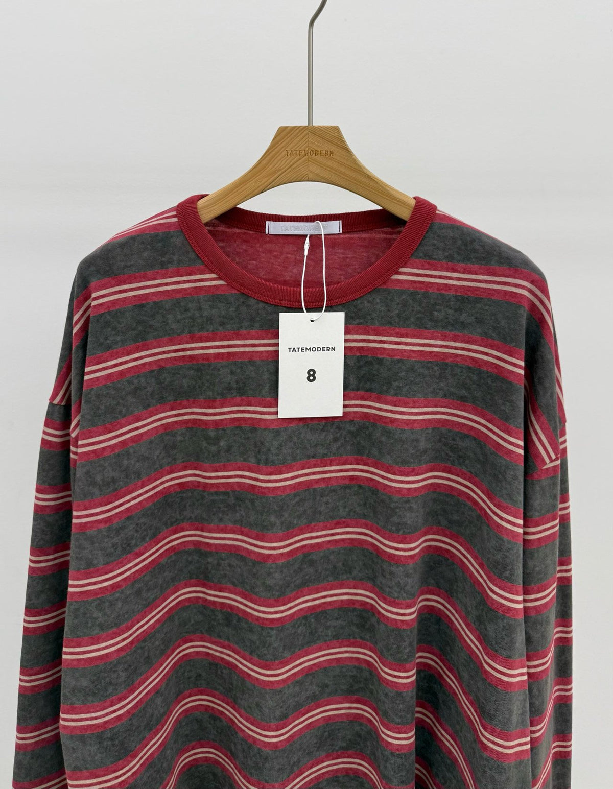 MAGNOLIA Snow Stripe Long Sleeve Tee(GREEN,BLUE,BROWN,CHARCOAL) 商品画像9/12