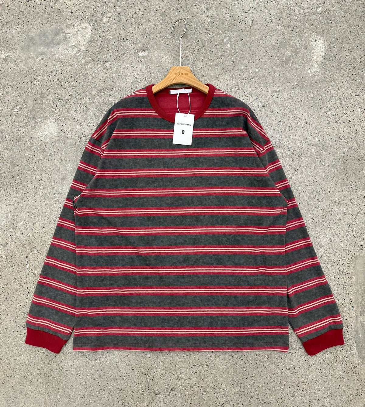 MAGNOLIA Snow Stripe Long Sleeve Tee(GREEN,BLUE,BROWN,CHARCOAL) 商品画像10/12