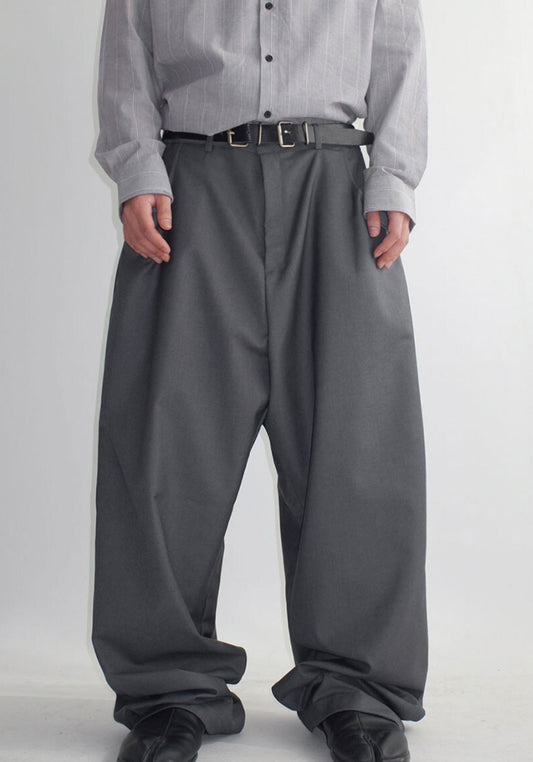 MAGNOLIA Soft Drape Pintuck Slacks(BLACK,GRAY,BROWN) 商品画像1/25