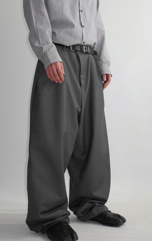 MAGNOLIA Soft Drape Pintuck Slacks(BLACK,GRAY,BROWN) 商品画像3/25