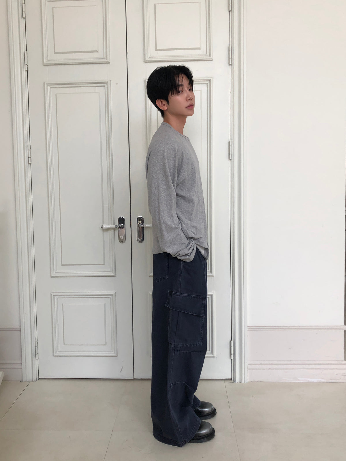 MAGNOLIA Soft Raglan Long Sleeve(IVORY,GRAY,NAVY,CHARCOAL) 商品画像14/21