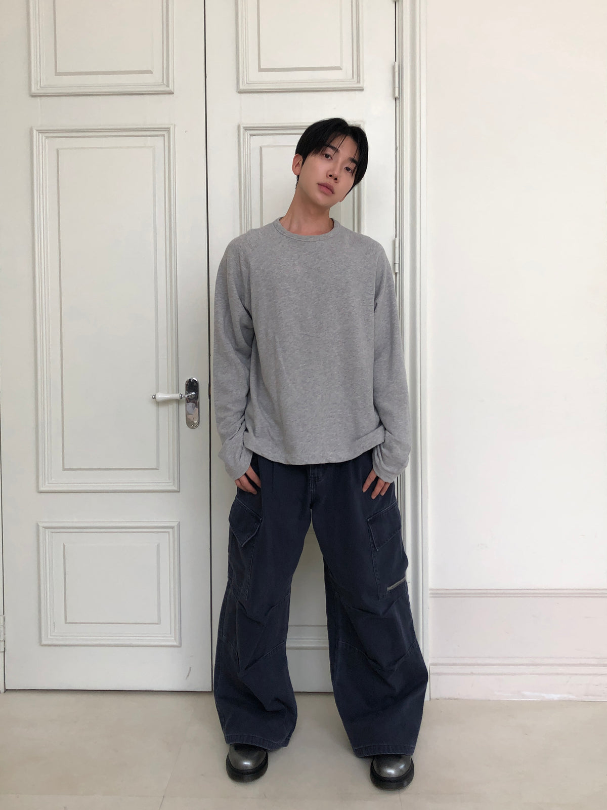 MAGNOLIA Soft Raglan Long Sleeve(IVORY,GRAY,NAVY,CHARCOAL) 商品画像16/21