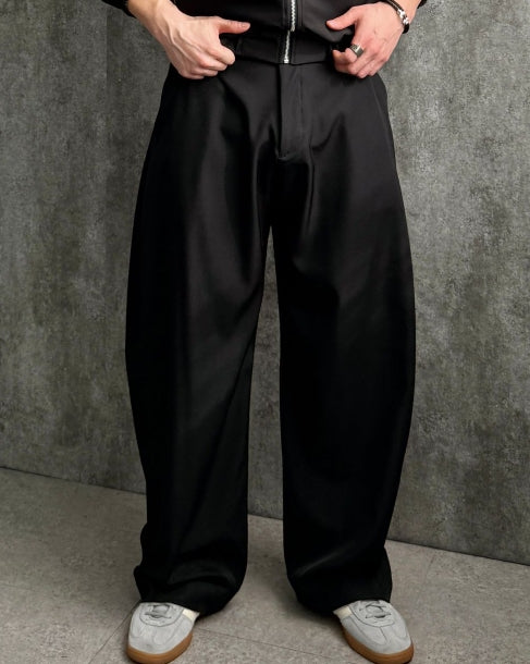 MAGNOLIA Soft Volume Wide Slacks(GRAY,NAVY,BLACK) 商品画像1/6