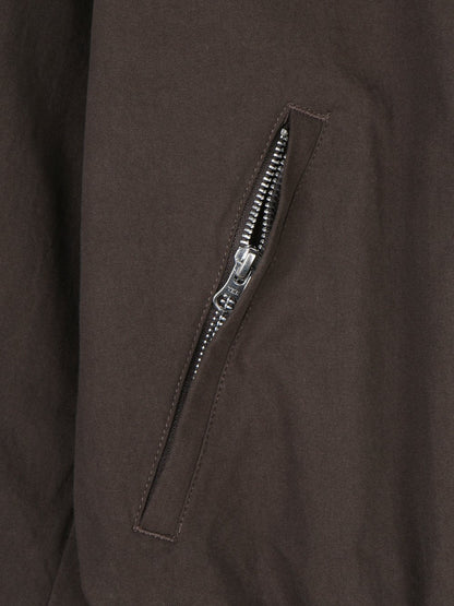 MAGNOLIA Stand Collar Cotton Harrington Jacket(BLACK,BROWN) 商品画像15/23