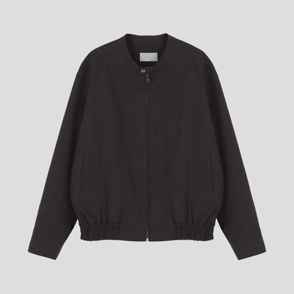 MAGNOLIA Stand Collar Cotton Zip Jacket(MINT,BLUE,CHARCOAL) 商品画像9/15