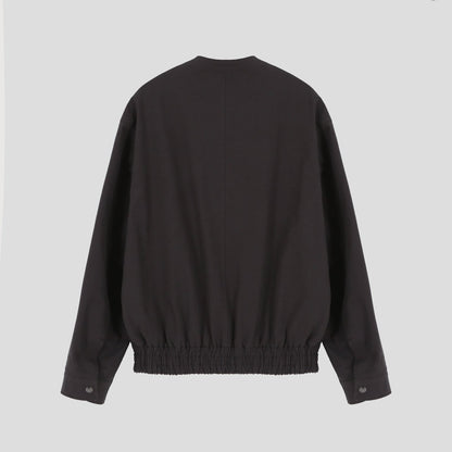 MAGNOLIA Stand Collar Cotton Zip Jacket(MINT,BLUE,CHARCOAL) 商品画像10/15