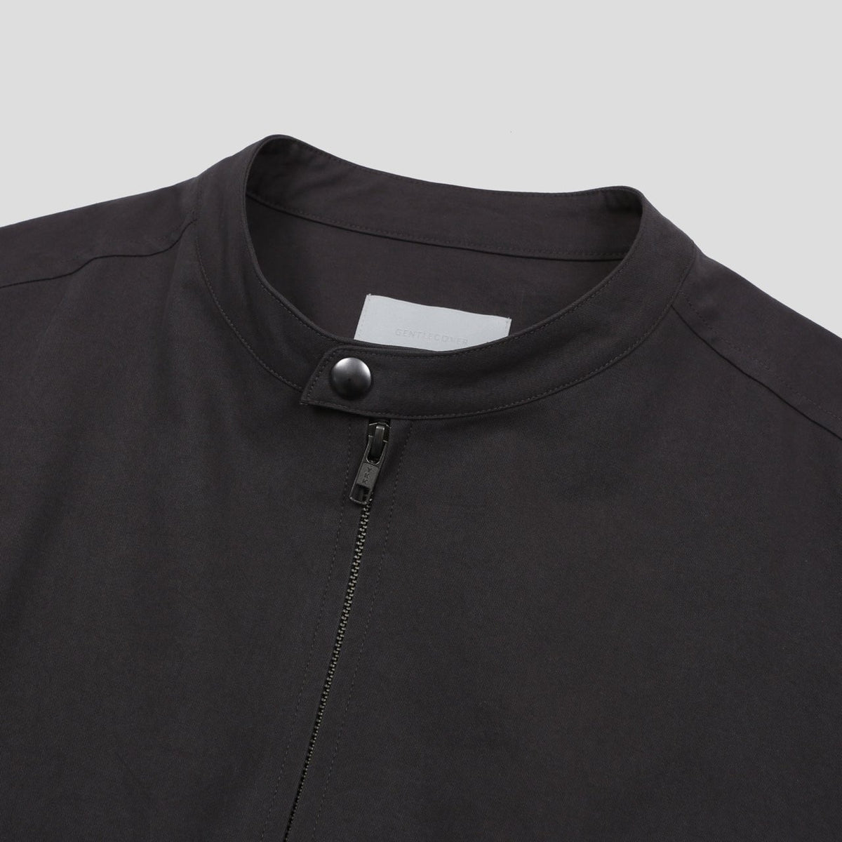 MAGNOLIA Stand Collar Cotton Zip Jacket(MINT,BLUE,CHARCOAL) 商品画像11/15