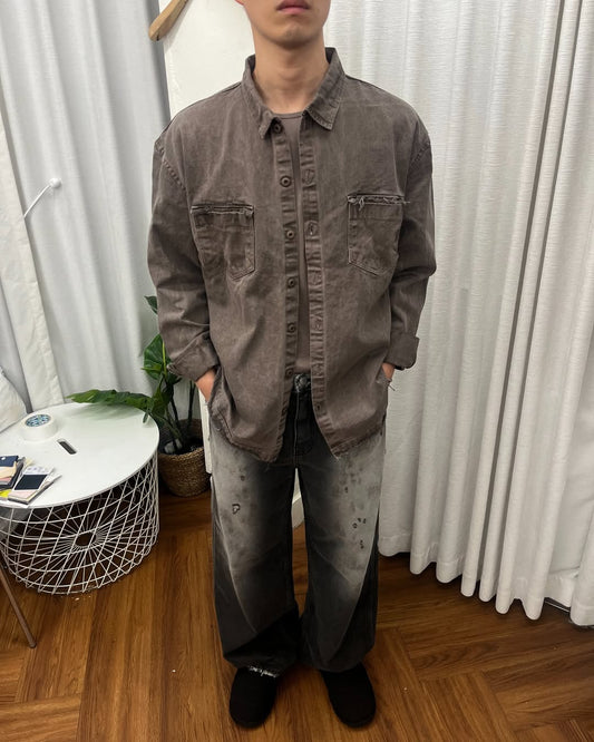 MAGNOLIA Stone Western Military Jacket(CHARCOAL BLACK,BROWN) 商品画像1/20