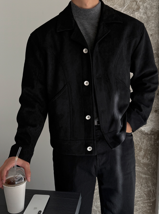 MAGNOLIA Suede Work Jacket (3 Colors)(SAND,BROWN,BLACK) 商品画像4/24