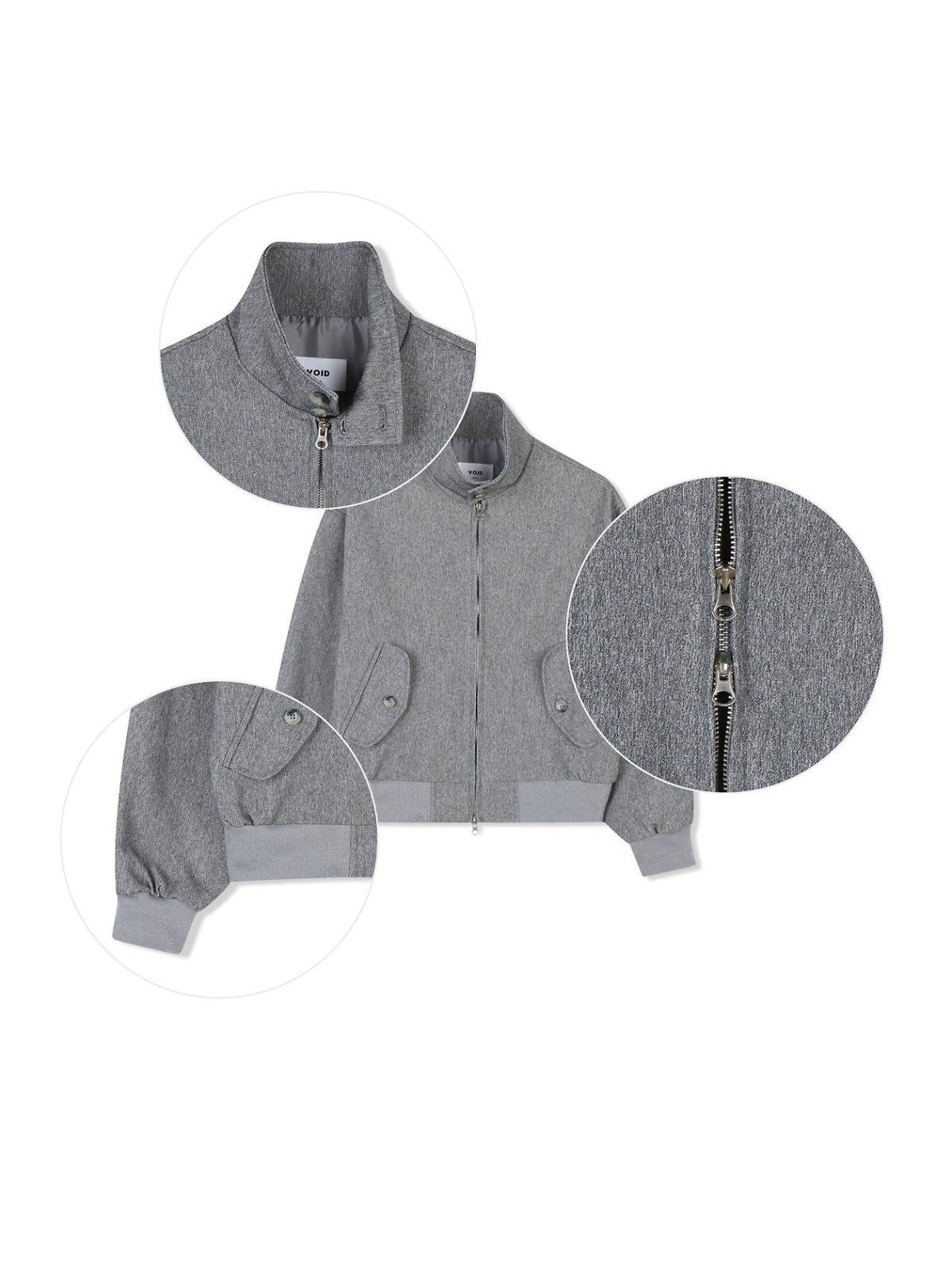 MAGNOLIA Tencel Harrington Blouson(GRAY,BLACK) 商品画像7/9