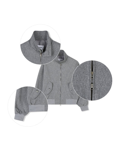MAGNOLIA Tencel Harrington Blouson(GRAY,BLACK) 商品画像7/9