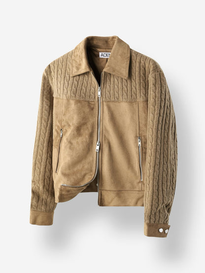 MAGNOLIA Torsade Suede Jacket(BEIGE,BLACK) 商品画像2/10