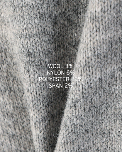 MAGNOLIA Treccia Cable Wool Cardigan(GRAY,CHARCOAL) 商品画像6/7