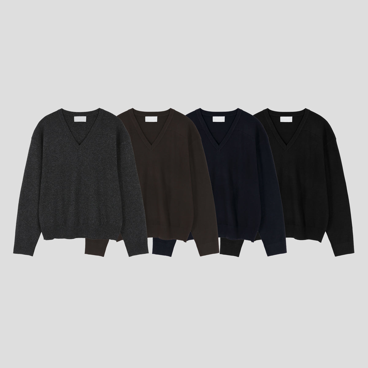 MAGNOLIA Trout Sewing V-Neck Knit(BROWN,NAVY,CHARCOAL,BLACK) 商品画像10/35