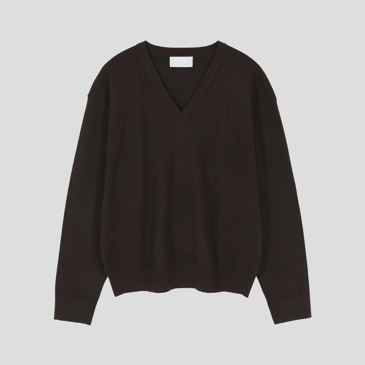 MAGNOLIA Trout Sewing V-Neck Knit(BROWN,NAVY,CHARCOAL,BLACK) 商品画像20/35
