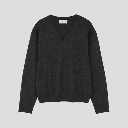 MAGNOLIA Trout Sewing V-Neck Knit(BROWN,NAVY,CHARCOAL,BLACK) 商品画像21/35