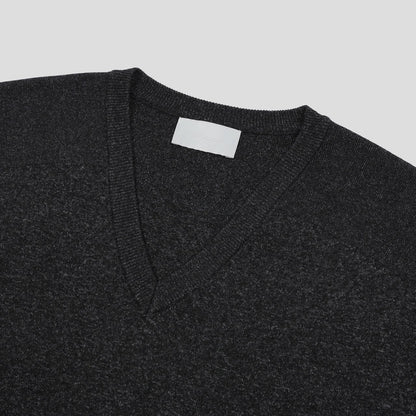 MAGNOLIA Trout Sewing V-Neck Knit(BROWN,NAVY,CHARCOAL,BLACK) 商品画像32/35