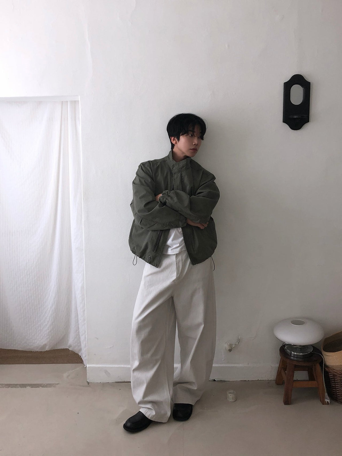 MAGNOLIA Turtleneck Field Jacket(BLACK, GRAY, KHAKI) 商品画像5/15