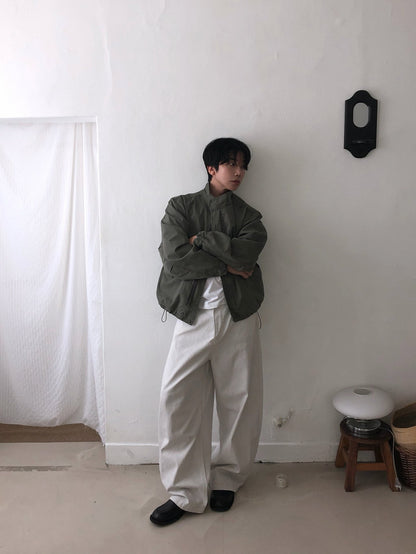 MAGNOLIA Turtleneck Field Jacket(BLACK, GRAY, KHAKI) 商品画像5/15