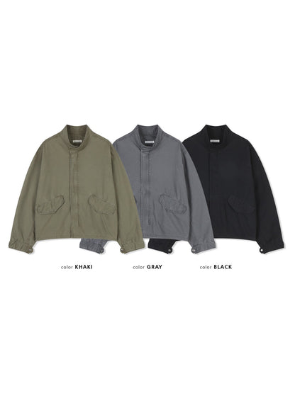 MAGNOLIA Turtleneck Field Jacket(BLACK, GRAY, KHAKI) 商品画像10/15