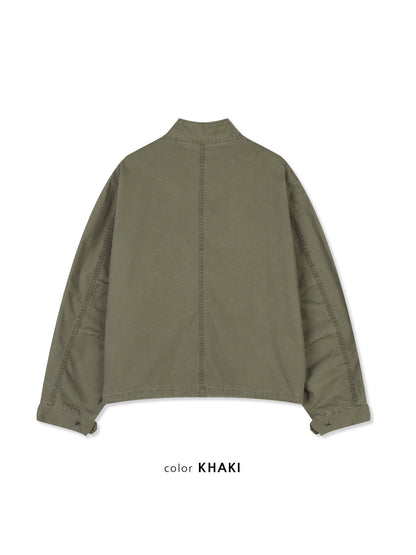MAGNOLIA Turtleneck Field Jacket(BLACK, GRAY, KHAKI) 商品画像13/15